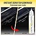 Gloss Black Touch Up Paint for cars, 2-in-1 Brush & Tip, 0.4 fl oz - Universal Car Scratch Repair Pen for Scratches & Scuffs, OEM Color Match, Quick-Dry & Long-Lasting