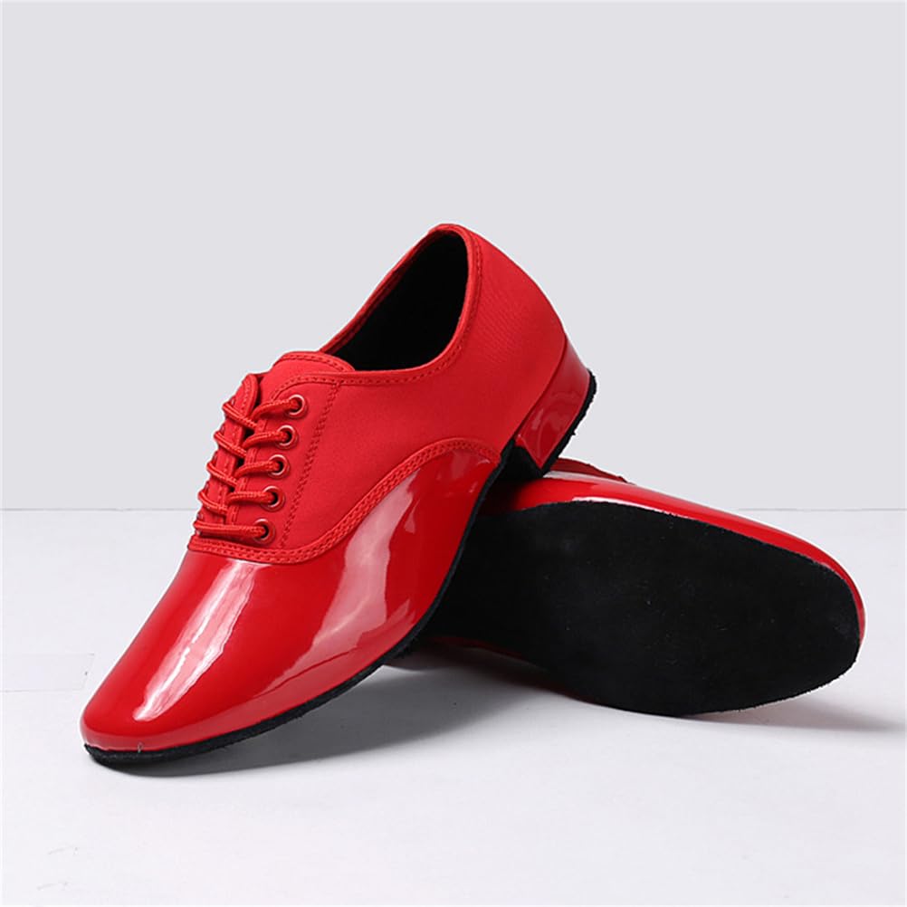 Zapatos de Baile para Hombre Latino Salsa Salón Suela de Cuero Vals Interior