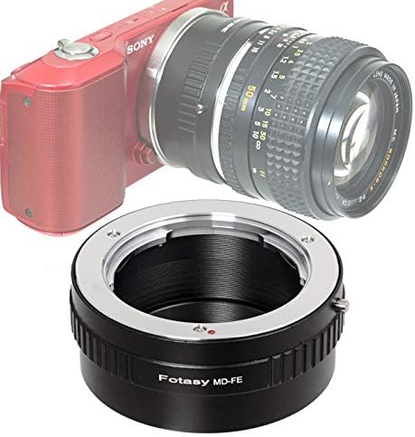 Fotasy Minolta MD MC Rokkor Lens to E Mount Adapter, MD E Mount, MD to E, Compatible with Sony a7 a7R a7s II III IV a9 a7c Alpha 1 a6600 a6500 a6400 a6300 a6100 a6000 a5100 a5000 a3500 ZV-E10
