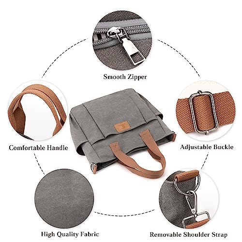 Bolso de lona CORIOS para mujer con gran capacidad miniatura 4