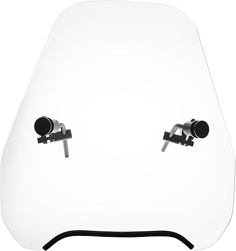 FATECIM Parabrisas de motocicleta transparente de 15 pulgadas, deflector de viento universal para Harley Davidson Honda Kawasaki Suzuki Triumph