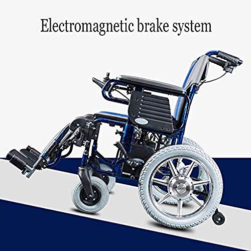 SISHUINIANHUA Sedia a rotelle elettrica Pieghevole...
