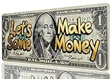 Dollar Extended Mouse Pad, Black White Gold Graffiti Let's Make Some Money Mousepad XL Large Gaming Mouse Pad Laptop Keyboard Mat Mouse Pad, XXL Extended Mouse Protector for Home Office, 31.5”x11.8”