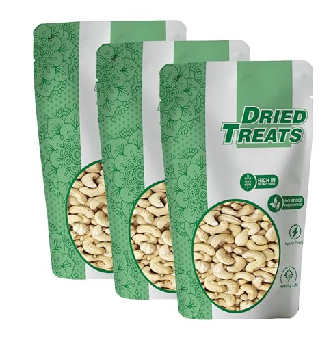Image of Dried Treats Dried Fruits Nuts And Seeds (Cashew /Kaju roasted, 600g (3x200g))
