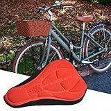 Silikon 3D Gel Fahrradsitzbezug Sattelunterlage mit weichem EVA-Kissen für komfortables...