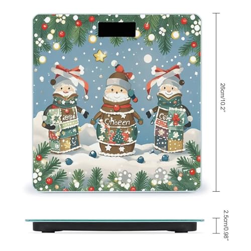 Báscula Digital de Baño Christmas Cheer con Vidrio Templado miniatura 2