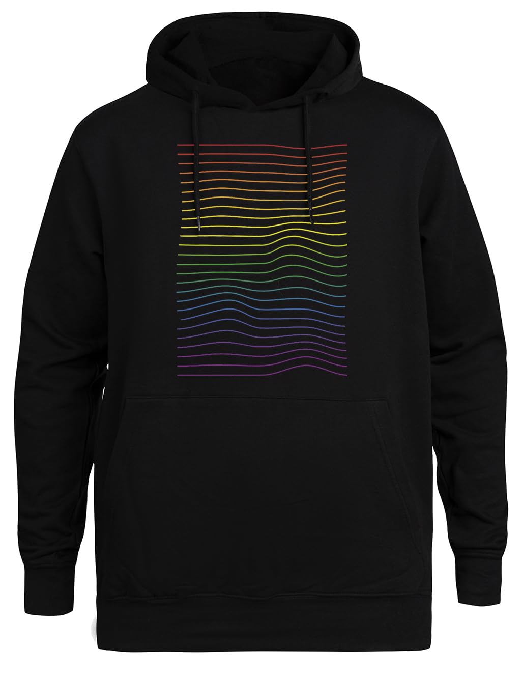 LGBT+ Pride Chaqueta con Capucha Ecológica Unisex Negra
