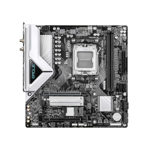 GIGABYTE B840M Eagle WIFI6 AMD Socket AM5, M-ATX, DDR5, 2X M.2, PCIe 4.0, USB 3.2 Gen 1, WIFI6, 2.5GbE LAN, EZ-Latch - Scheda madre - Immagine 1