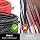 GLIESE Solarkabel 6mm²Kabel Solar Verlängerungskabel mit Solarpanel Buchse und Stecker,Rot+Schwarz Solar Kabel Für Solarpanel Kabel (6mm² x 10m)