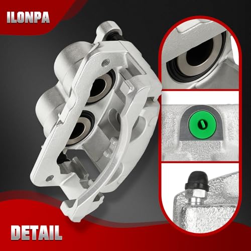 Image of Disc Brake Caliper Assembly with Bracket fit for GMC Savana 1500 2500, Sierra 1500 2500 & Chevrolet Silverado 1500 2500 3500 & Cadillac 2000-2013,front Left and Right Caliper 2PC,18-B4728 18-B4729