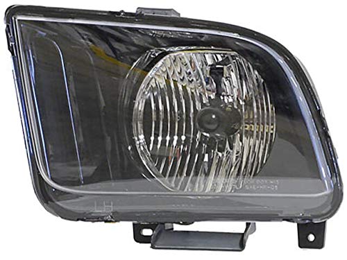 Left Driver Side Headlight Assembly - Compatible with 2005-2006 Ford Mustang Base and GT