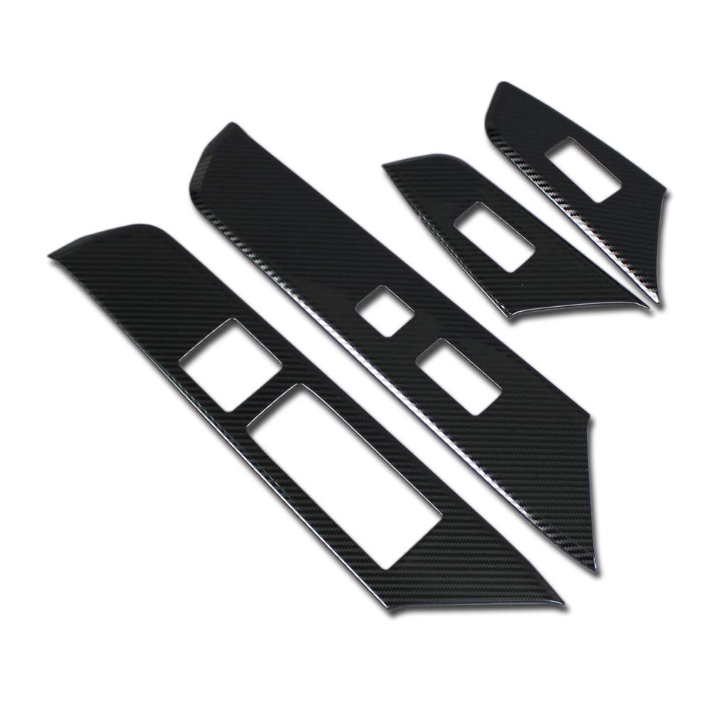 Beautost Fit for Lexus UX 200 250h UX200 UX250h 2019 2020 2021 2022 2023 2024 Interior Window Switch Console Panel Trims (Carbon Fiber Pattern)