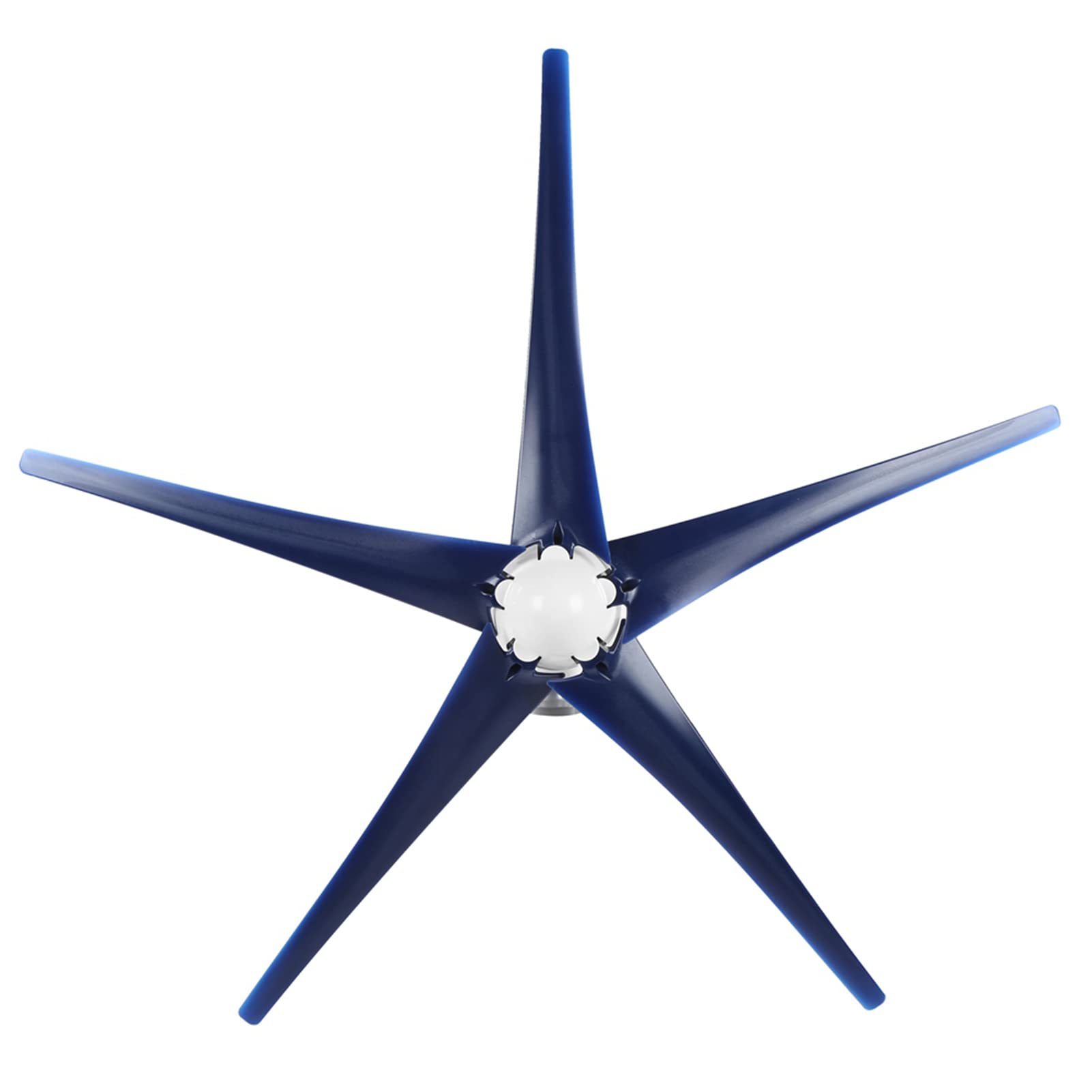 Generatore di mulino a da 1600 W Kit per turbine eoliche a 5 pale Attrezzatura industriale per l'energia(Blu 24V)