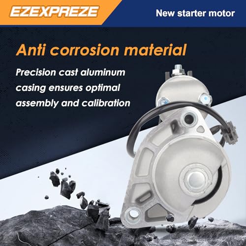 Image of Ezexpreze 17934 Starter Motor Compatible with Nissan 370Z 09-19, Infiniti Q50 14-19, G25 11-12, QX50 14 16-17, Q60 14-19, G37 08-13, QX70 14-17, Q70 FX37 Q40 EX37 M37, 2.5L 3.0L 3.7L
