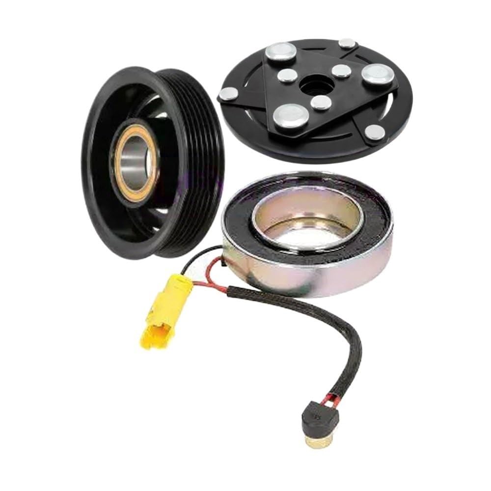 embrayage climatisation Embrayage de compresseur de climatisation AC, Convient pour Peugeot 301 1.6 et citroën c-elysee 9676011680 9806599380 kit embrayage clim(Coil)