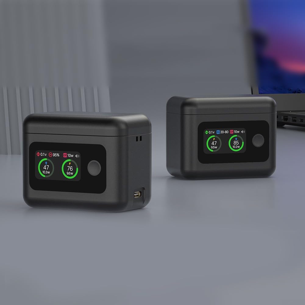 Hub caricabatterie veloce per Insta 360 X5, hub di ricarica veloce a doppio canale intelligente da 27 W con display a LED per batterie Insta 360 X5 con cavo