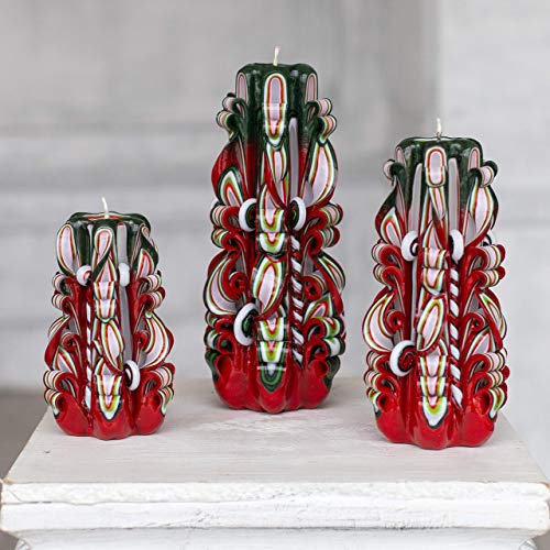 Royal Candleschristmas Candles Set Christmas Handmade Gift Xmas Carved Candle Dailymail