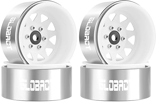 Miniatura 15 de GLOBACT Ruedas Beadlock 1.9 - Cubo de rueda RC -0.43 pulgadas de desplazamiento para 1/10 TRX4 TRX6 Axial SCX10 I II III Pro Redcat RC Crawler