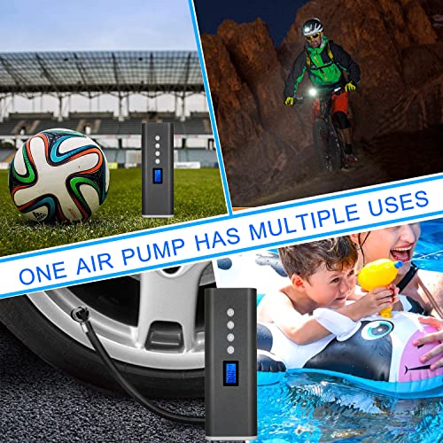 lifcasual Inflador de pneu portátil Compressor de ar com bomba de pneu portátil 150 PSI Tela LCD de