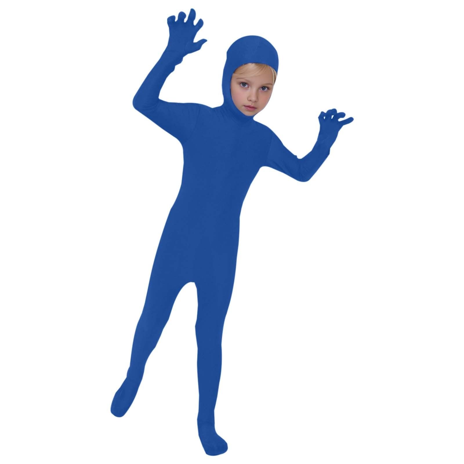 Full Body Halloween Costumes for Kids One Piece Open Face Jumpsuit Plain — image 1