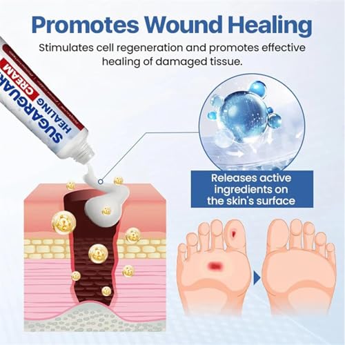 Cvreoz Sugar Guard Healing Cream, Healthy Feet Cream, Moisturizing & Soothing, Gentle Foot Care - Keep Feet Healthy (3Pcs, 1)