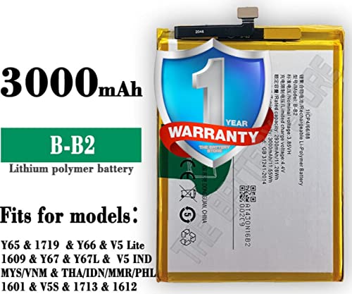 Image of Original B-B2 Battery for vivo V5 / V5S /Y66 / Y66L / Y67 / Y69 Battery with 1 Year Warranty*** (P281)