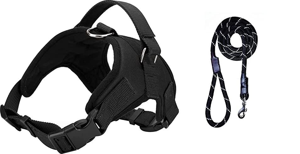 See full amazon price history chart for Smart Pups Vest Harness for Dogs Large Size with Padded Black Rope Leash Comfortable &Breathable & Durable -Dog Harness for Large German Shepherd Vest Harness for Dog (Black) Smart Pups Vest Harness for Dogs Large Size with Padded Black Rope Leash Comfortable &Breathable & Durable -Dog Harness for Large German Shepherd Vest Harness for Dog (Black) (B0BVZ4QJ4F) Amazon Price History, Amazon Price Tracker