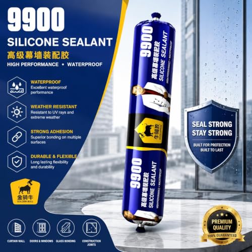Image of 9900 sealant waterproof, Crack Filling Glue, Concrete Crack Filler Sealant, High Elasticity Cement Crack Filler & Wall Gap, Fast Drying Asphalt Crack Repair for Slabs, Joint Self-Leveling Waterproof