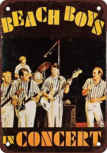 Unoopler 1966 Beach Boys, diseño clásico de reproducción - Placa de metal 12.0 x 18.0 in