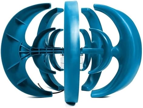 800W No Noise Vertical Wind Turbine Generator, 12V 24V 5 Blade Wind Power Turbine Generator Kit with Controller for Home use