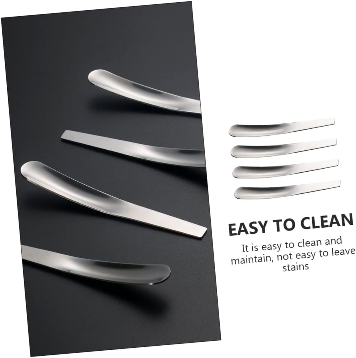 4pcs Egg Spoon Set Boys and Girls Spoons for Breakfast Kitchen Utensils