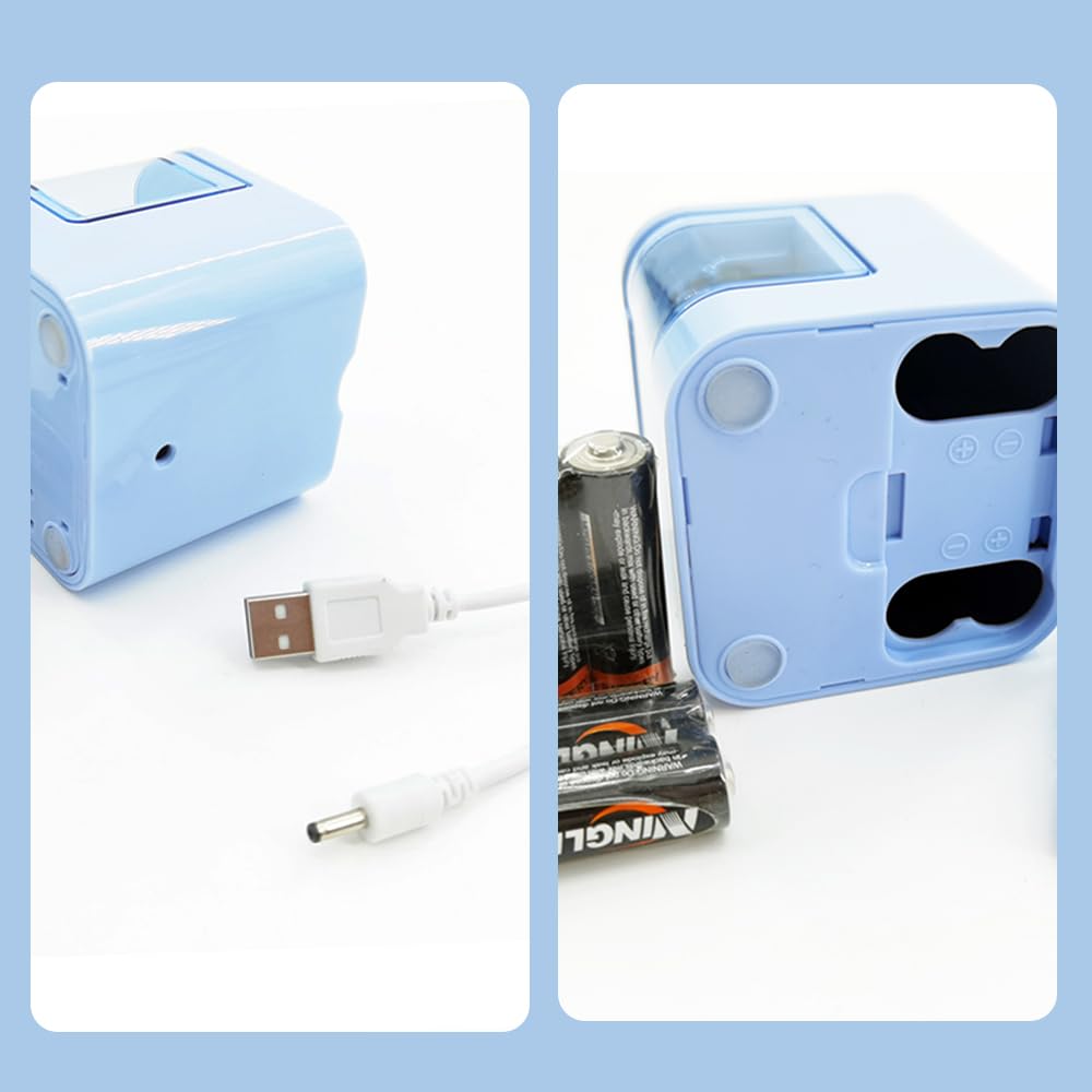 JIJICZ Taille-crayon électrique 6-12 mm USB et batterie Taille-crayon électrique avec récipient