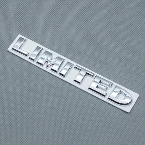 Image of 2pcs Metal Limited Rear Tailgate Trunk Badge Sport Logo Emblem (Silver)