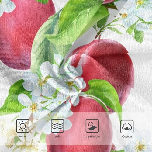 Florals Toddler Underwear Floral 2t Cotton Panties Little Girl Red Plums Fruits White Floral Undies Kids Briefs3