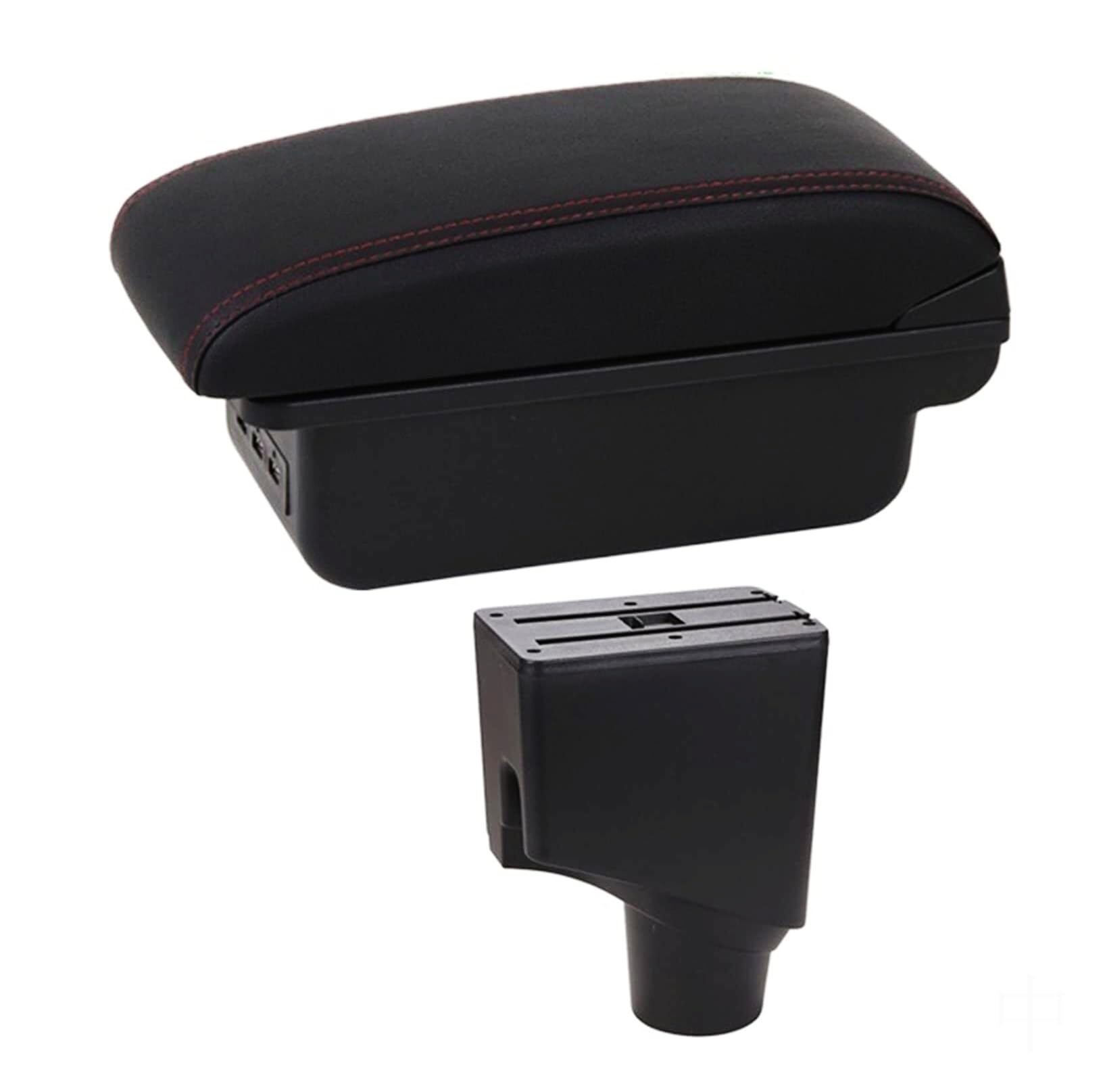 NVCPHGEDEK Car Armrest Storage Box Compatible with Toyota For Yaris For Hybrid 2015-2021 Center Console Armrest Storage For Box with USB Interface