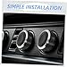 OUNONA Car Modification Button 3pcs Metal Knob Air Conditioner Switch Knobs Easy Install Fits 2 07-14 Enhance Your Car's Look