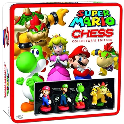 USA-OPOLY | Super Mario Chess Game | Board Game | Ages 7+ | 2 Players | 60+ Minutes Playing Time Cover