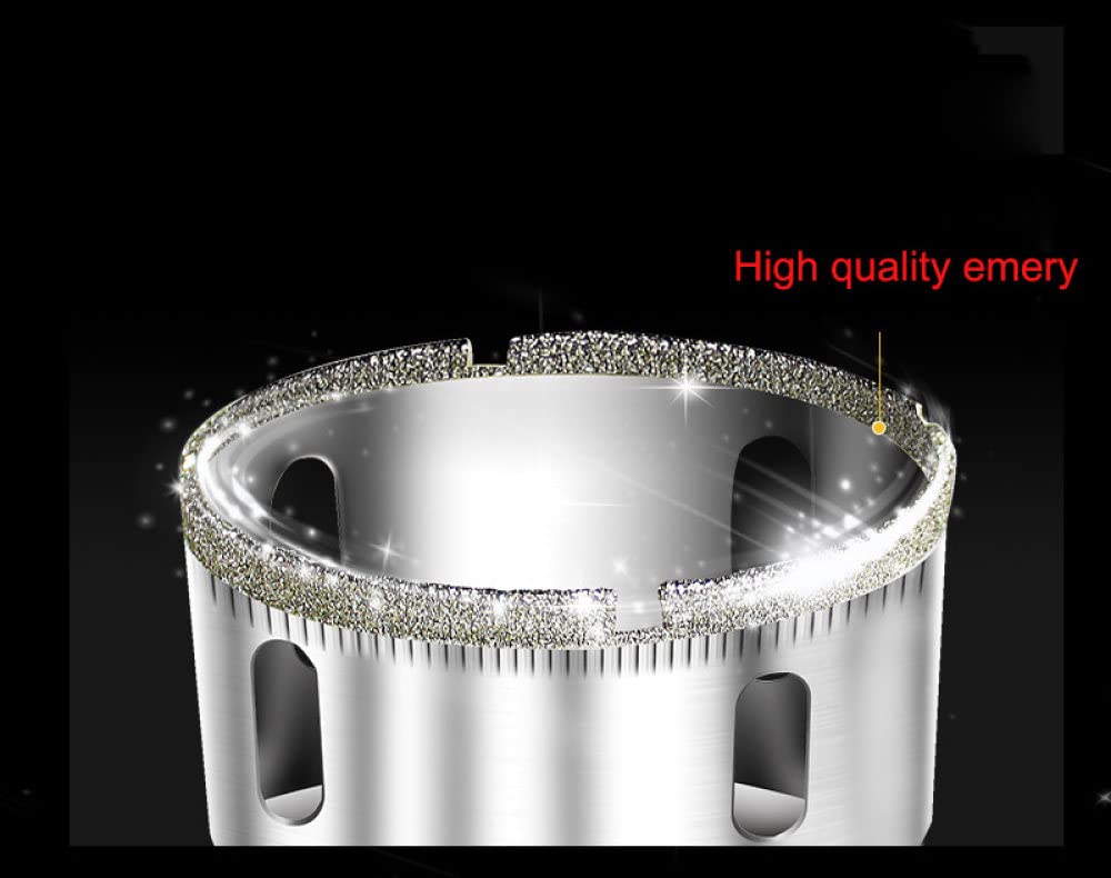 Brocas con revestimiento de diamante de 3-160 MM, sierra de agujero, brocas de abridor de granito de vidrio, abridor de cuentas, abridor de orificios de diamante, plateado, 115 mm