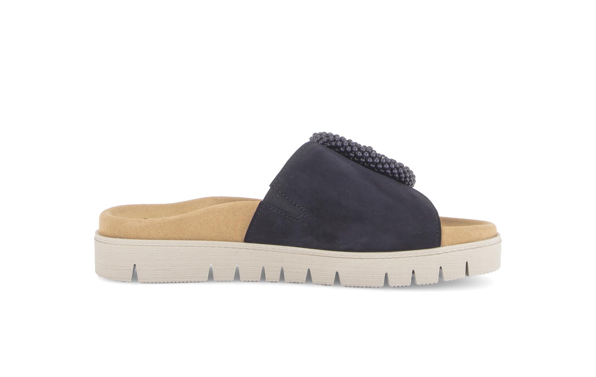 Gabor Pantolette Blue Nubukleder Schlappen Slipper Sandale Hausschuh Freizeit