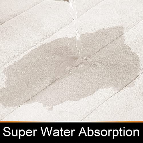 Yimobra Memory Foam Bath Mat Large Size, 51 x 81 cm, Soft and Comfortable, Super Water Absorption, Non-Slip, Thick - Image 3