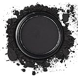 MEICOLY Black Single Eyeshadow,Pressed Powder Matte Eye shadow,Ash Eye Black Powder,Opaque Vegan Cruelty Free High Pigment Eyeshadow for Day & Night,Halloween Goth Makeup Palette,Black