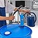 VEVOR Drum Pump, 9.5 oz. Per Stroke, Lever-Action Barrel Pump, Fits 5-55 Gallon Drums with 3-Section Suction Tube Assembly & Hose, Hand Operated, Designed to Transfer Water, Alcohol, Corrosive Liquids