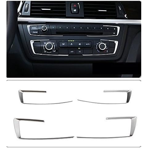 etopmia Matt Chrome Dashboard Console Cover Trim fit for BMW 3 4 Series F30 F32 F34 320 420 2013 2014 Cover