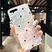 J.west Compatible with 8 Plus Case/ 7 Plus Case, Cute Ultra Thin [Tinfoil Series] Macaron Color Bling Lightweight Soft TPU Case Cover (Black Heart)