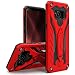 Zizo Static Series Compatible with Samsung Galaxy S8 Plus Case Military Grade Drop Tested with Built in Kickstand RED Black