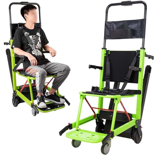Silla de ruedas eléctrica para subir escaleras, capacidad de carga de 120 kg, diseño plegable para un fácil transporte, ayuda de movilidad ideal para personas mayores y discapacitadas