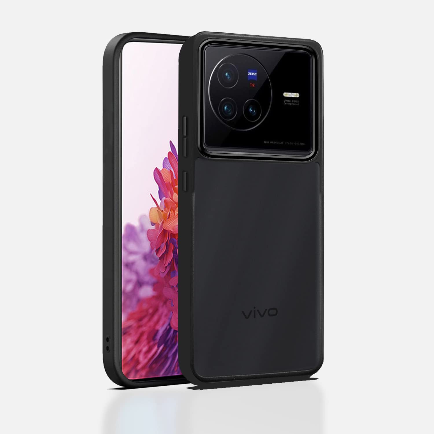 Pikkme Vivo X80 Pro Back Cover |Electroplated Chrome Metal Ring | Full Camera Protection | Raised Edges | Super Soft Side TPU | Bumper Case for Vivo X80 Pro (Black) (B0BGPZWLSB) Amazon Price History, Amazon Price Tracker