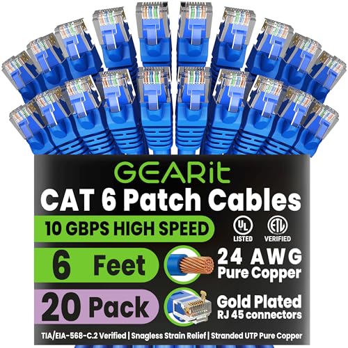 Câble Ethernet Cat6 RJ45 bleu contre les déconnexions réseau LAN