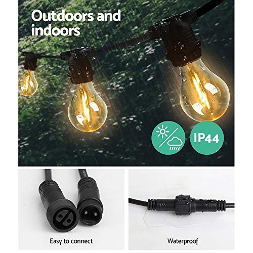 Festoon-String-Lights-23M-20-Bulbs-Waterproof-Outdoor-Lighting-Decoration-Jingle-Jollys-Christmas-Xmas-Holiday-Party-Wedding-Birthday-Garden-Marquee-Patio-IP44-A19-LED-Warm-White