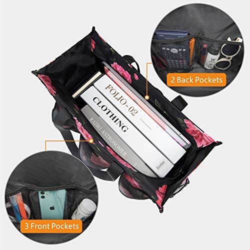 Image of TOPDesign Utility Water Resistant Tote Bag with 13 Pockets, Top Zipper Closure & Thick Bottom Support, for Working Women